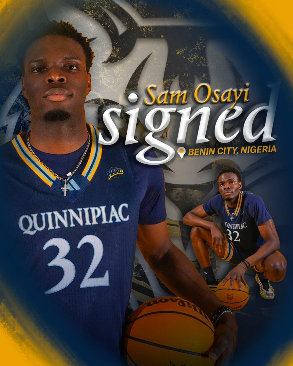 Quinnipiac Men's Basketball (@qu_mbb) on Twitter photo โ๏ธ ๐๐๐๐๐๐ฟ โ <a href="/nosasamuelosayi/">Samuel Osayi Nosakhare</a>
We're excited to welcome forward Sam Osayi to the family! ๐ผ๐
READ: bit.ly/3YQpl3U โ๏ธ ๐๐๐๐๐๐ฟ โ <a href="/nosasamuelosayi/">Samuel Osayi Nosakhare</a>
We're excited to welcome forward Sam Osayi to the family! ๐ผ๐
READ: bit.ly/3YQpl3U
