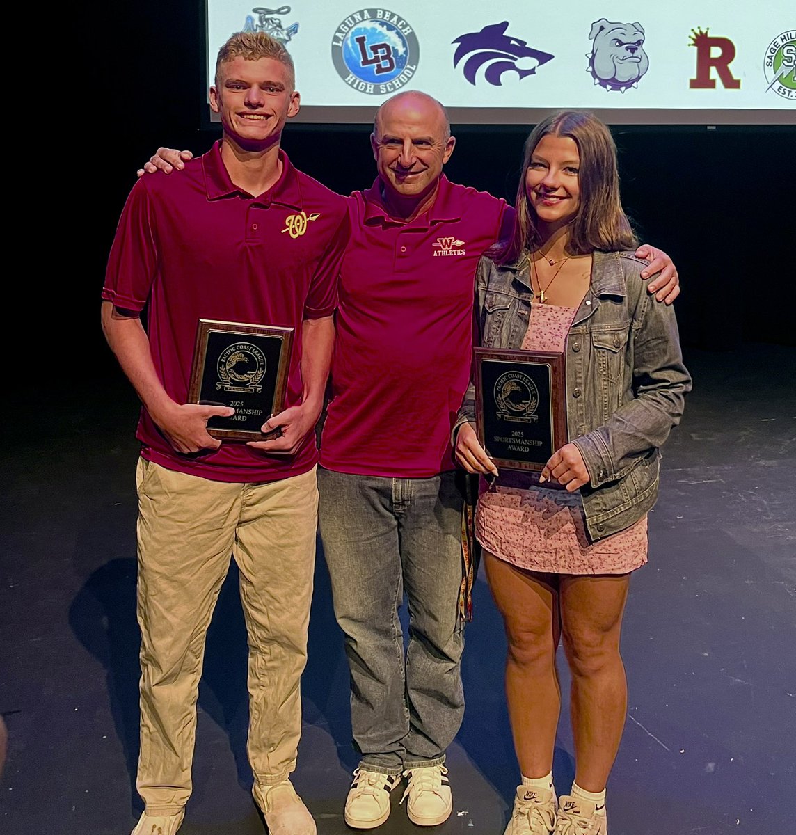 Congrats to Zoey Ceman and baseball’s own <a href="/Stottlemyer30/">Nolan Stottlemyer</a> on being recognized as Woodbridge’s 2025 female/male recipients of the Pacific Coast Conference Sportsmanship Award. Exemplary student athletes who serve as role models and outstanding citizens both on and off the field!
