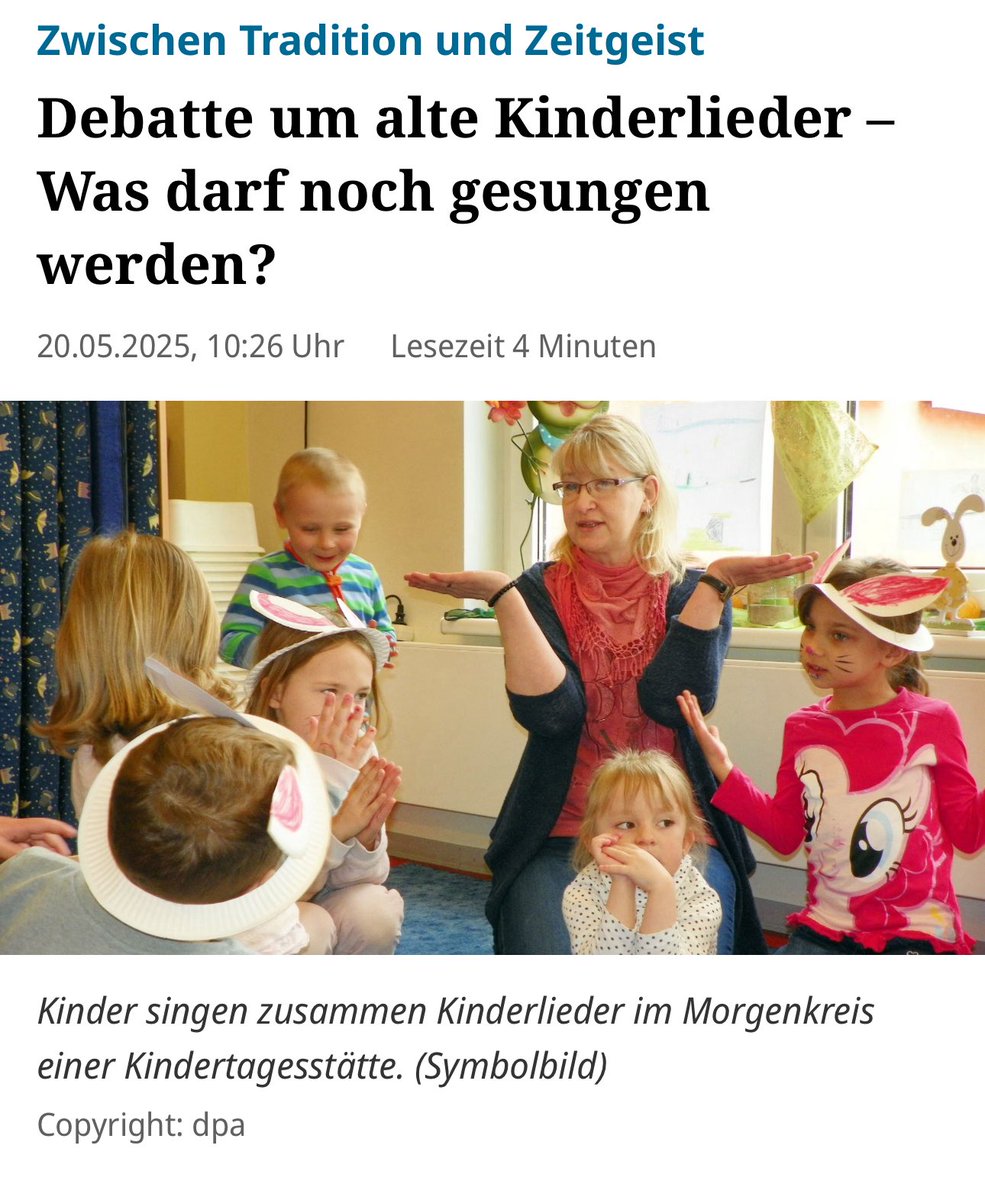 Na, bekommt noch jemand Schnappatmung, weil „Hoppe, hoppe, Reiter“ gewaltverherrlichend ist? 😏

„Es ist schlicht realitätsfern, alles zu canceln und bei jeder Kleinigkeit pädagogisch durchzudrehen“, sagt Dorota Wilke, Pressesprecherin des VDS.

t.ly/nccGk