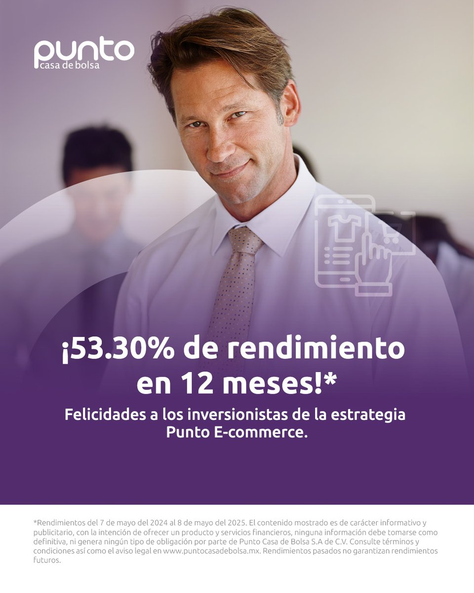 PuntoCasaBolsa's tweet image. 💼 ¡Una gran decisión da grandes resultados!. Invierta en nuestras estrategias. 🚀💰

🔗 Regístrese aquí y comience a invertir: puntocasadebolsa.mx/comenzar-a-inv…  
.
. 
#PuntoCasaDeBolsa #Inversiones #Rendimiento #CrecimientoFinanciero #EstrategiaDeInversion #OportunidadesDeInversion