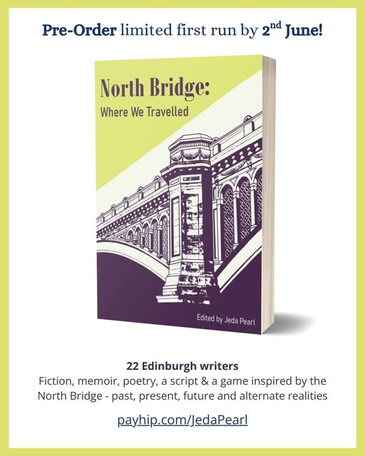 Women Writers Network (@womenwritersnet) on Twitter photo Our own <a href="/sbennetthaber/">Sandy Bennett-Haber</a> is one of 22 Edinburgh writers in this multi-genre anthology created by Jeda Pearl & inspired by our iconic North Bridge: speculative, historical & contemporary fiction, poetry in Scots & English, memoir, a script & a game... payhip.com/b/BxUCD Our own <a href="/sbennetthaber/">Sandy Bennett-Haber</a> is one of 22 Edinburgh writers in this multi-genre anthology created by Jeda Pearl & inspired by our iconic North Bridge: speculative, historical & contemporary fiction, poetry in Scots & English, memoir, a script & a game... payhip.com/b/BxUCD