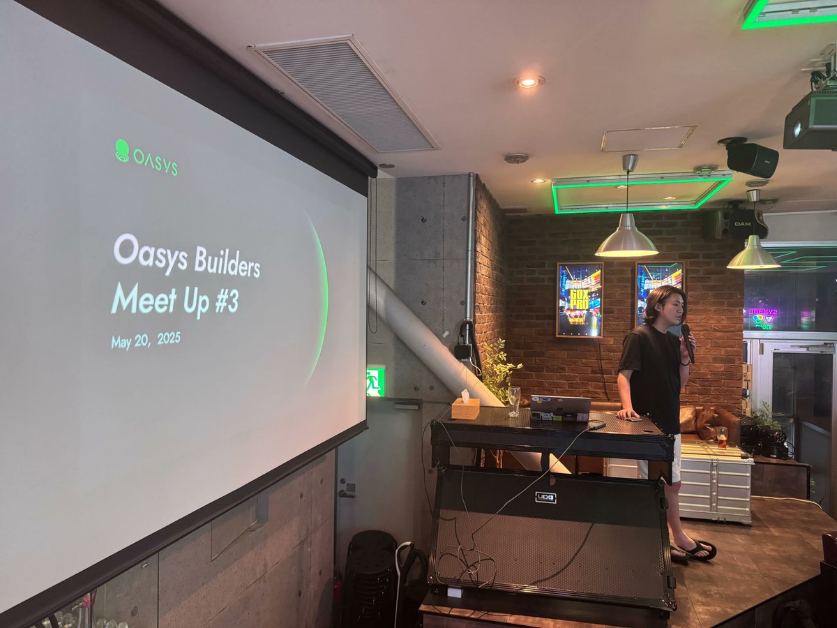 oasyschain's tweet photo. The 3rd Oasys Builders Meetup took place in Shinjuku!

Attendees got a firsthand look at Oasys's future, fresh updates on KAI: Battle of Three Kingdoms post-launch, and a chance to connect with fellow builders, partners, and innovators shaping what’s next.

Let’s keep building 🤝✨