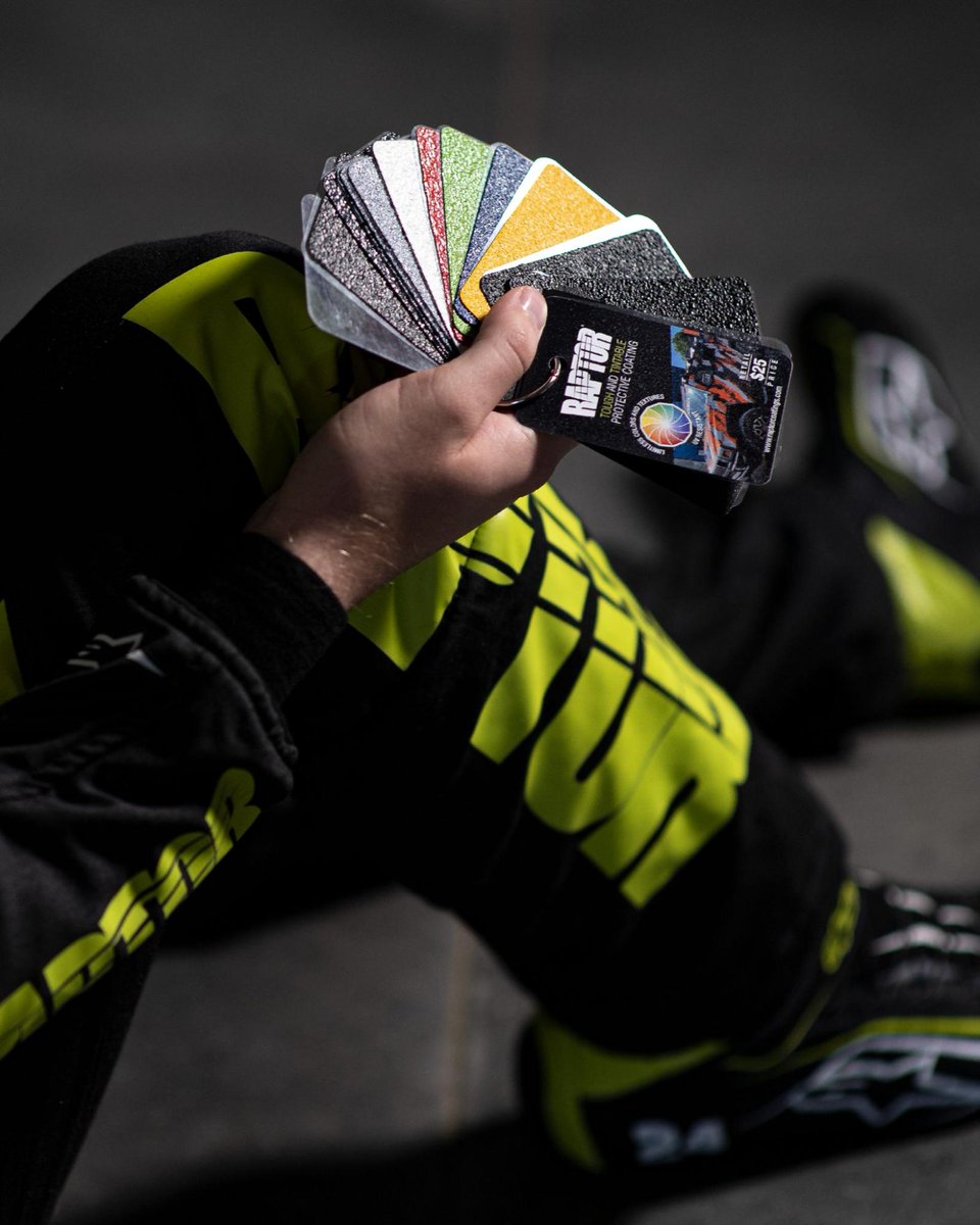 raptorcoatings's tweet photo. Shake. Pour. Spray. Win. William Byron makes toughness look easy—because RAPTOR is made to beat the beating, every time.

#KingOfTough #RaptorCoatings #MadeToBeatTheBeating #DIYYourWay https://t.co/itdCHg09Tt
