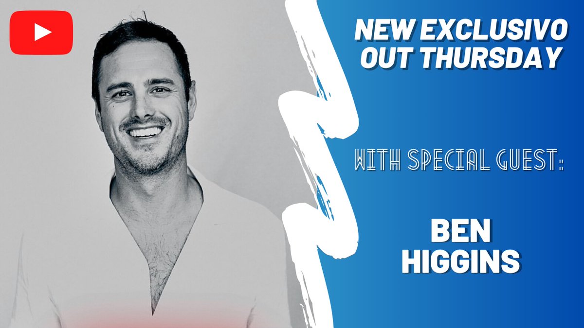 Joining me this week on the Exclusivo is my good friend <a href="/benhiggi/">Benjamin Higgins</a> ! Ben is here to talk about fatherhood, Bachelor Nation headlines, and to catch up. Don’t miss it on Thursday!