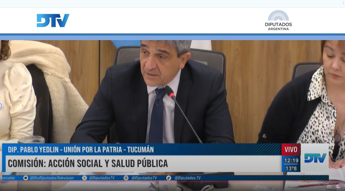 📺AHORA! Mirá en vivo la transmisión de la Comisión de Salud de Diputados de la Nación en la que los diputados Yedlin y Gollán presentan junto a la COFA el Proyecto de Declaración para reconocer el rol esencial del profesional farmacéutico. Ingresá aquí: dtv.hcdn.gob.ar
