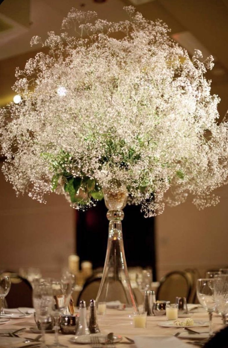 Baby’s Breath centerpiece