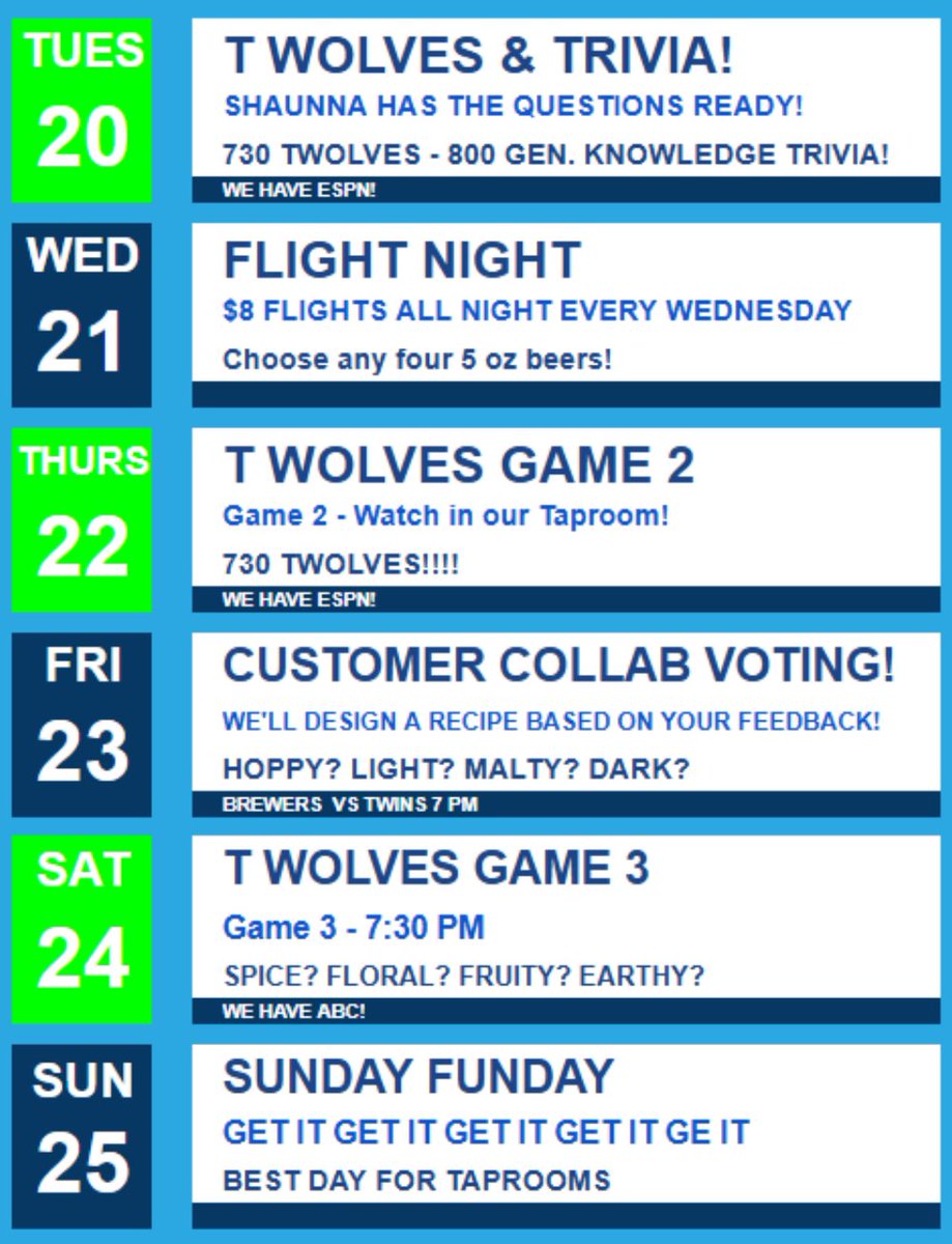 Watch the Wolves with us all week! #Timberwolves