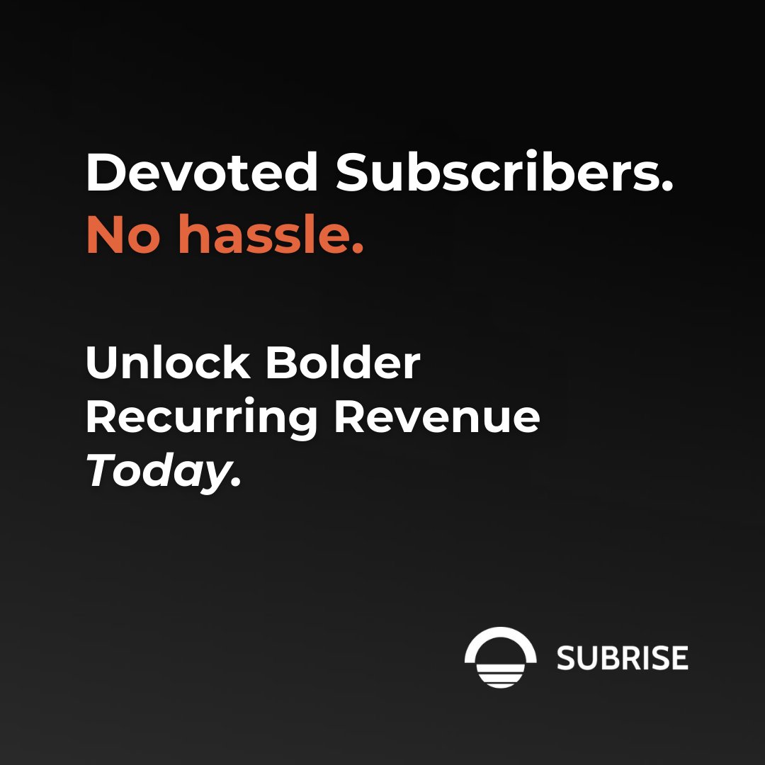 Subrise Subscriptions App - For Shopify tweet media