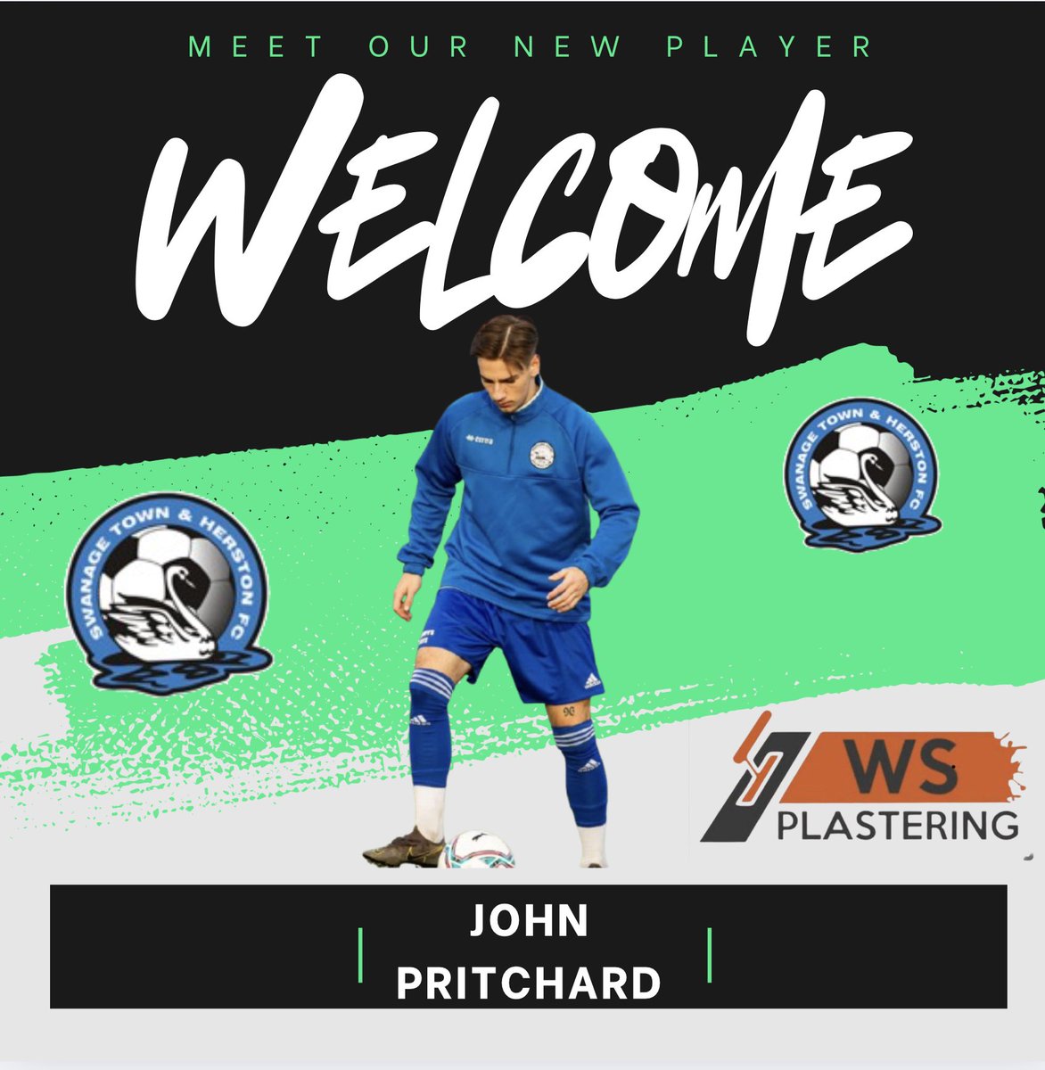 SwanageFC's tweet photo. 🦢✍️SWANS NEW SIGNING✍️🦢
Swans are delighted to announce the signing of John Pritchard.
John, an accomplished  defender, previously played for Portland United, Cobham Sports and Shaftesbury .
WELCOME ABOARD JP.⚽️🦢
#COYSwans https://t.co/E8PSXSTtPT
