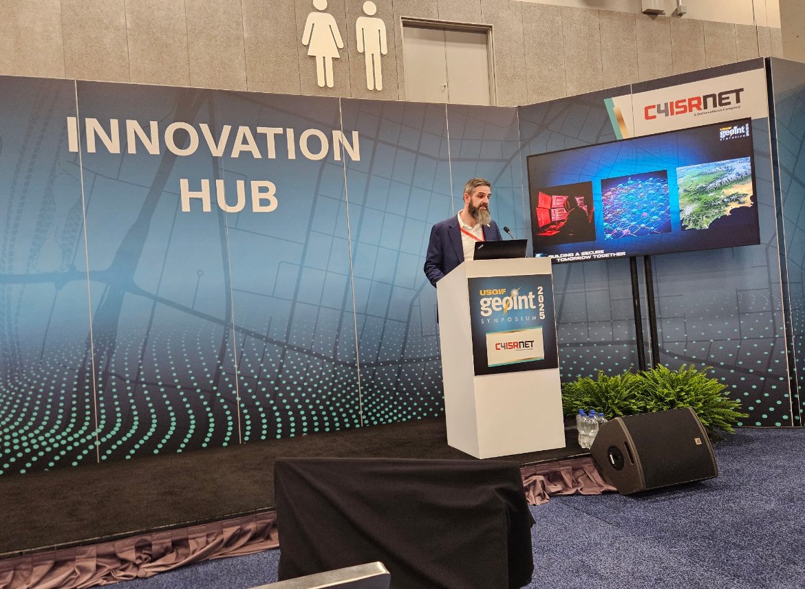 MANTECH's tweet image. #GEOINT is buzzing! ManTech's Zachary Chester (AI) & Mark Roman (Cyber) led powerful ⚡Lightning Talks yesterday. Find our experts at Booth #315 today to dive deeper. Plus, #GAMEDAY with the @Cardinals is always a win! ⚾ @ManTech