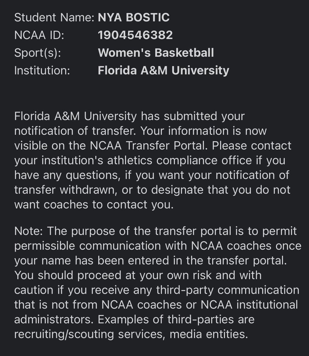 NyaBostic's tweet photo. Thank you FAMU💚🧡 https://t.co/TzW8axHfal