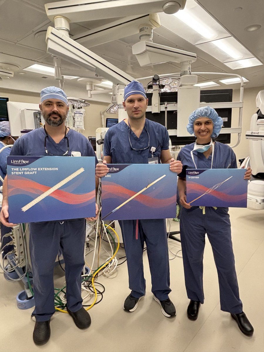Congratulations to Drs. Spyridon Monastiriotis and Turna Mukherjee, along with the team at South Shore University Hospital, for successfully performing their first LimFlow #TADV procedure!

Learn more about #LimFlow: bit.ly/3YvXQeo

#LimFlow #CLTI #amputation