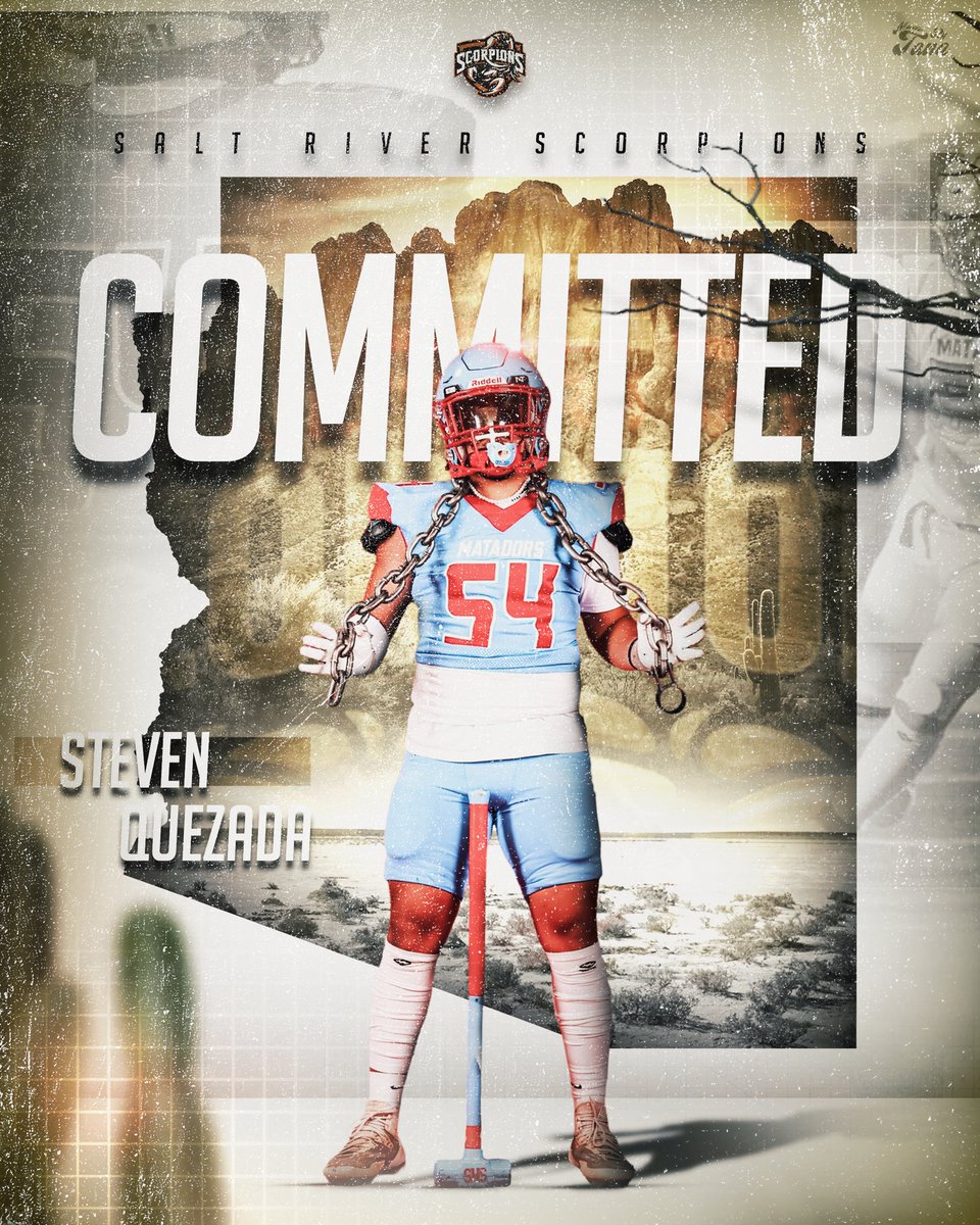 Steven Quezada (@quezada9steven) on Twitter photo #AGTG RECRUITMENT 100% CLOSED. I am thankful to announce that I’ll be joining <a href="/SaltRiverFB/">Salt River Scorpions JUCO Football</a> to continue my athletic career and pursue my academic dreams at Phoenix, College. Thank you <a href="/coachJDGRANT/">Johnny grant</a> for the opportunity. #AGTG RECRUITMENT 100% CLOSED. I am thankful to announce that I’ll be joining <a href="/SaltRiverFB/">Salt River Scorpions JUCO Football</a> to continue my athletic career and pursue my academic dreams at Phoenix, College. Thank you <a href="/coachJDGRANT/">Johnny grant</a> for the opportunity.