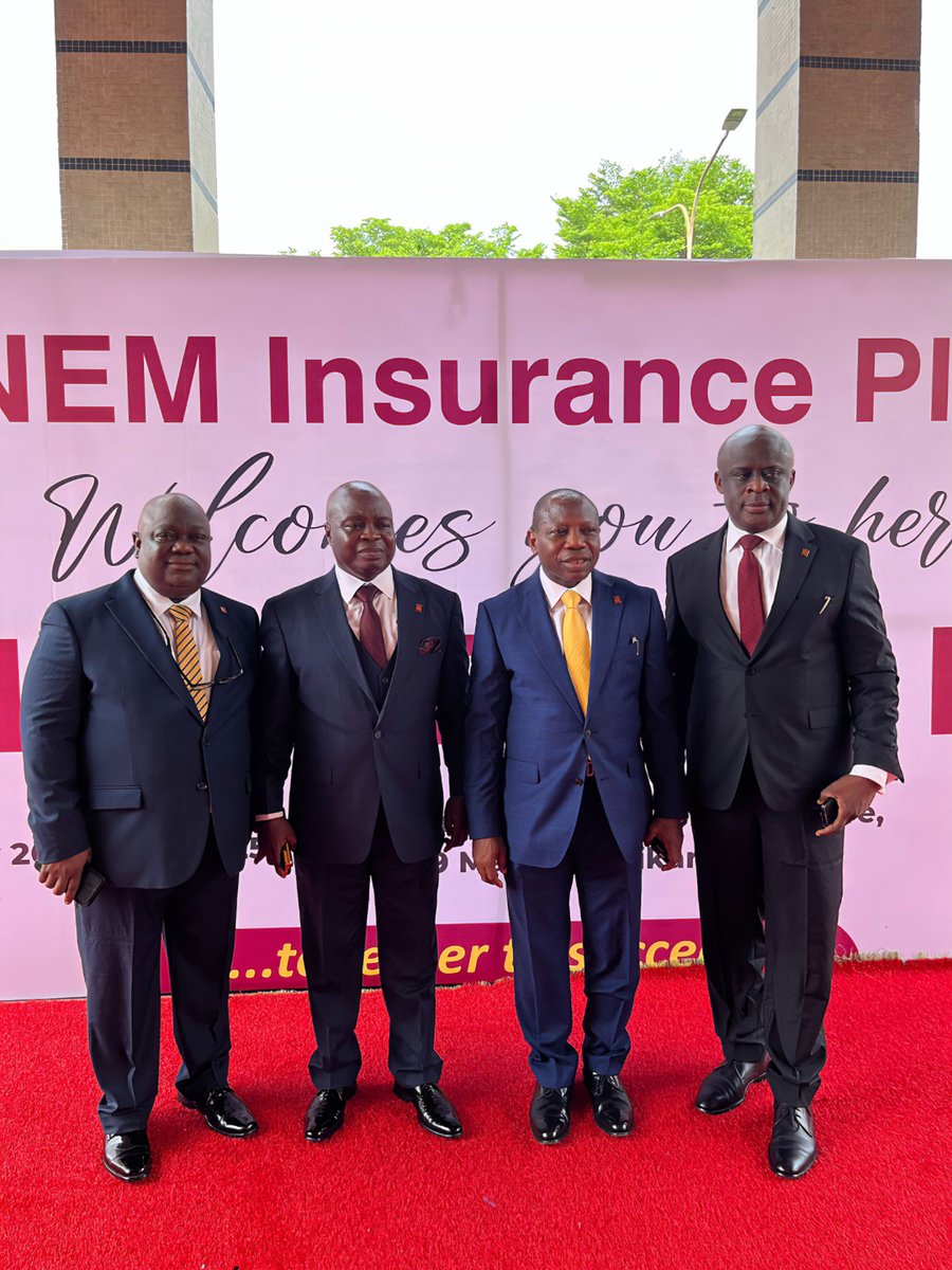 neminsuranceplc's tweet photo. 📸Picture highlights from the just concluded 55th Annual General Meeting of NEM Insurance Plc.
#NEMInsurancePlc #BeNEMSure #AnnualGeneralMeeting https://t.co/ShM19Muv6f