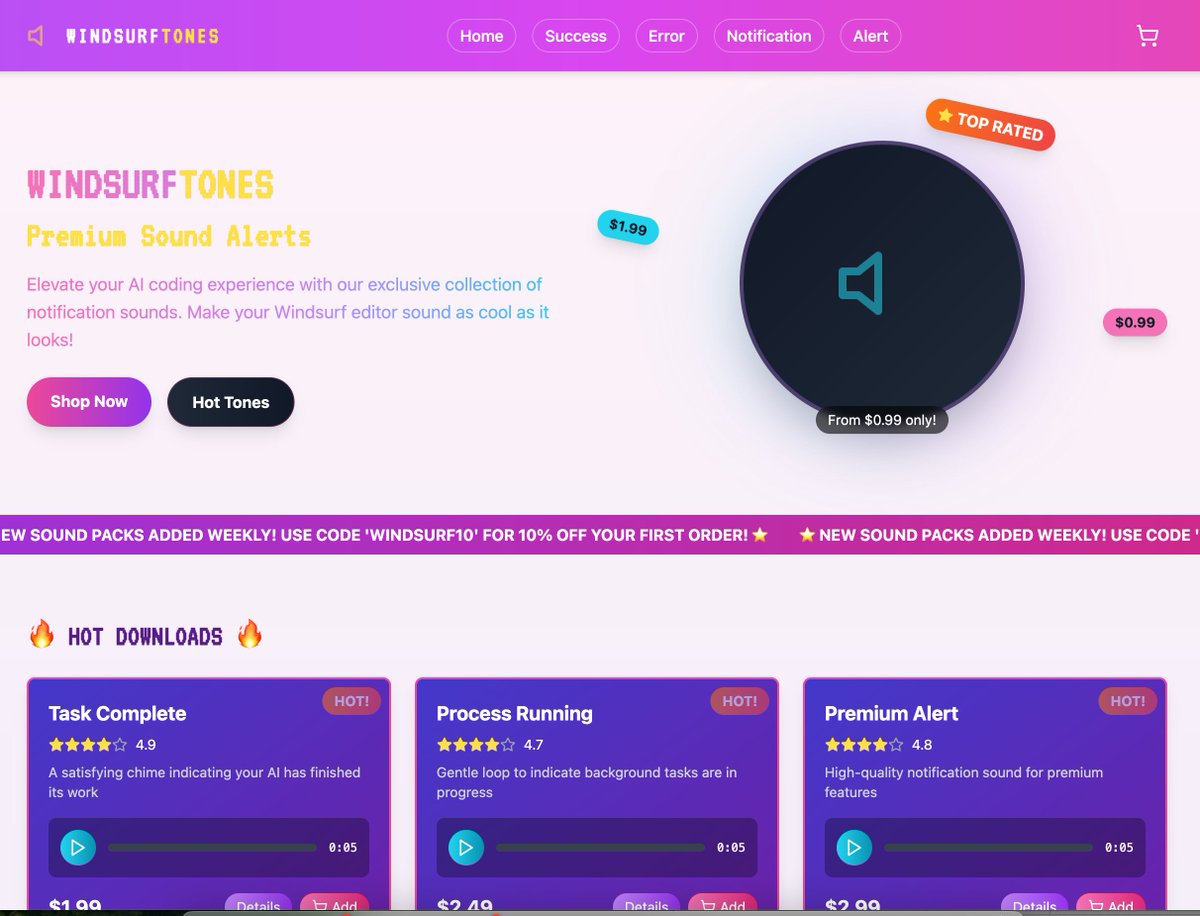 Someone needs to make this a real thing!

windsurf-tones.netlify.app