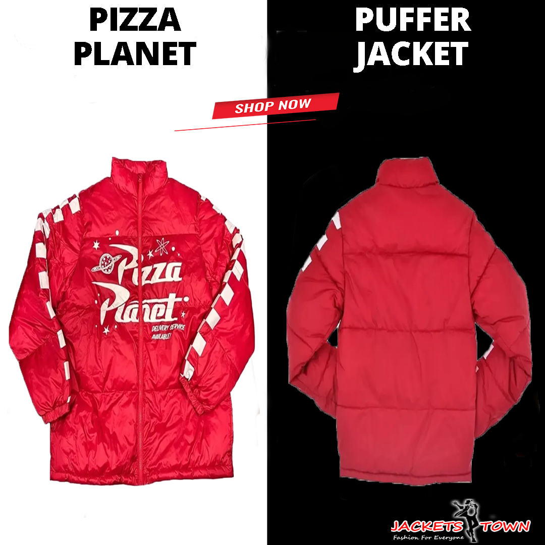 Jacketstown1's tweet image. The Pizza Planet Red Puffer Jacket brings retro vibes, bold color, and animated energy in one cozy package. 

Warm, iconic, and impossible to miss - this is the jacket for fans who live loud and love a little nostalgia.

👉 Shop now!

jacketstown.com/product/pizza-…

#Jacketstown