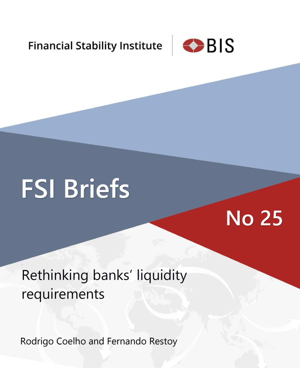 int_mon_econ's tweet photo. Food for thought!

"Rethinking banks’ liquidity requirements" by Rodrigo Coelho and Fernando Restoy

"The 2023 banking turmoil highlighted the important and complementary roles of regulatory liquidity requirements and central bank liquidity support, especially in an era in which deposit outflows can occur at unprecedented speed. While regulatory frameworks like the LCR aim to ensure banks can withstand moderate stress scenarios through self-insurance, central bank facilities serve as a vital backstop in more severe or system-wide crises. However, the current policy framework treats these two dimensions independently, missing opportunities to enhance the overall resilience of the financial system through better integration. This paper proposes a framework that bridges the gap between regulatory liquidity requirements and central bank support."

https://t.co/h2xZmVop0O