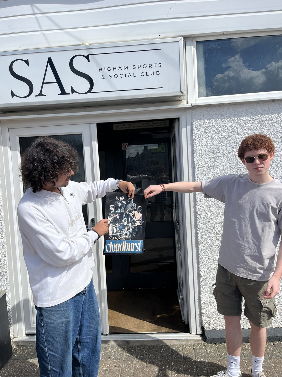 _CLOUDBURST__'s tweet image. We will be selling these posters A3 at @Tim_Burgess Merch Market this Sunday 25th of May, don’t forget to grab one! 
We will also be playing Mother Mary’s at 1pm, don’t miss out ☁️💥x