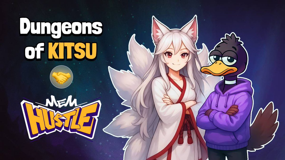Dungeons of KITSU 🤝 MemHustle Big Collab 🔥

<a href="/MemHustleArmy/">MemHustle</a> — the next-gen mini-game with Web3 mechanics — brings its enemies and Hustle Boss to Dungeons of KITSU! 💥

⚔️ New partner quests are live!
🎯 Complete tasks, defeat enemies, farm crypto — and claim your rewards!