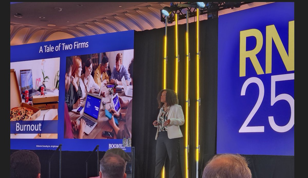 "Toxic or Accountable" ...Arianna Campbell from Boomer Consulting sharing key differentiators in building CULTURE in your firm.  Which word is most representative of your firm's culture? #RightNow2025