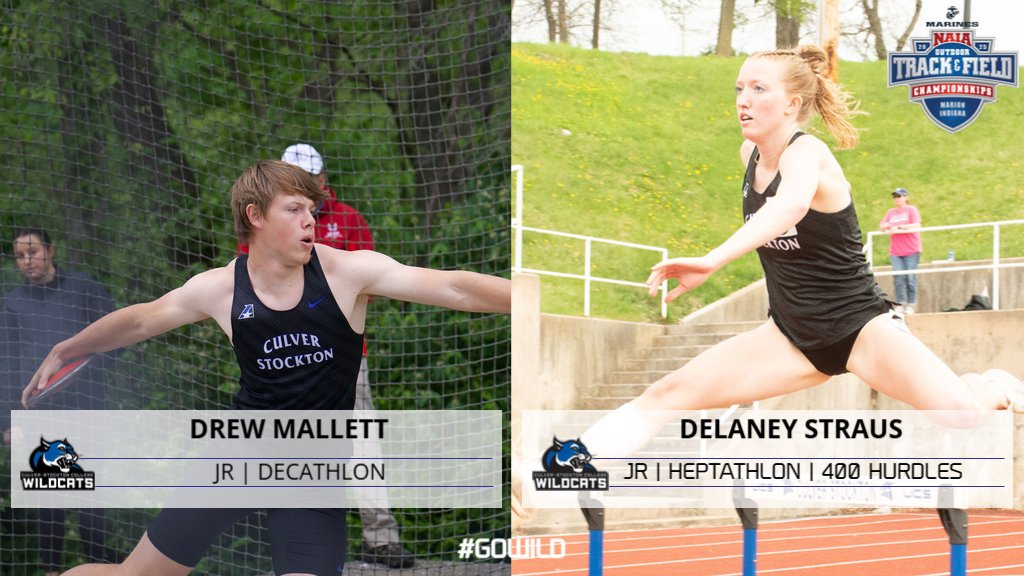 C-SC Wildcats (@cscwildcats) on Twitter photo Meet Day One at the NAIA Outdoor Championships for <a href="/CSCWildcatXCTF/">Culver-Stockton Cross Country/Track and Field</a>. Competing today is Drew Mallett in the Decathlon (9 a.m. CDT) and Delaney Straus in the Heptathlon (9:30 a.m. CDT) and the 400 hurdles (3:30 p.m. CDT). Watch live at link below:
naianetwork.com Meet Day One at the NAIA Outdoor Championships for <a href="/CSCWildcatXCTF/">Culver-Stockton Cross Country/Track and Field</a>. Competing today is Drew Mallett in the Decathlon (9 a.m. CDT) and Delaney Straus in the Heptathlon (9:30 a.m. CDT) and the 400 hurdles (3:30 p.m. CDT). Watch live at link below:
naianetwork.com