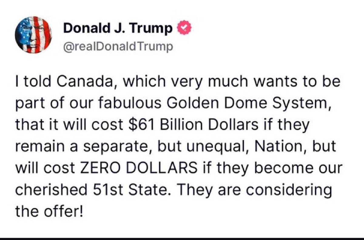 TimBR_X's tweet image. Oh Canada... #51st State wins the prize 🏆 

UNITED STATE Citizens what do you say about that?
