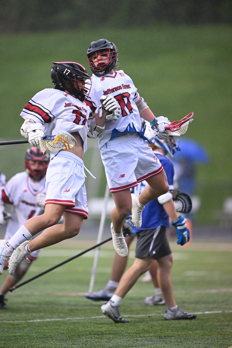 Congrats to the JF Boys Lacrosse team on their 9-7 Regional Semi-Final win over Glass at Sabre Stadium! This win sends the Cavs to the Regional Final versus Salem and the VHSL State Tournament! ⚔️🥍👏
