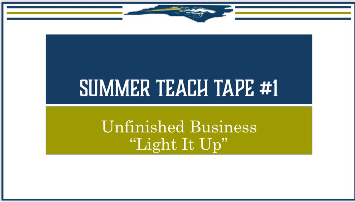 About that time…Summer teach tape &amp; quizzes coming in 🔥#MountUp #LightItUp