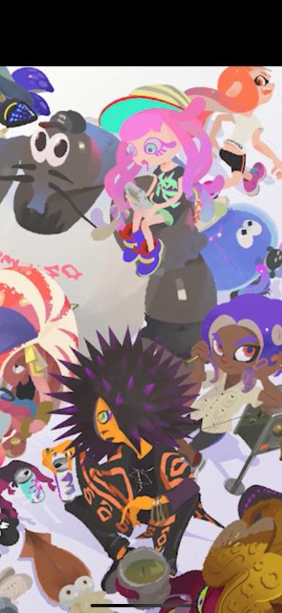 nullpo33's tweet photo. ひとりイカちゃんだけ別の方向に歩き出してるの意味深なんですが
#Splatoon #スプラトゥーン
#Splatoon10周年 https://t.co/iSeVpB3tlg