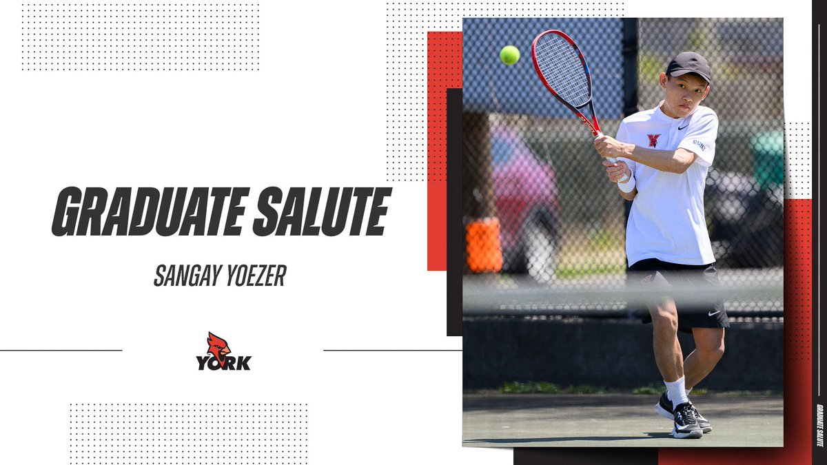 🎓 𝐆𝐑𝐀𝐃𝐔𝐀𝐓𝐄 𝐒𝐀𝐋𝐔𝐓𝐄 👏 Sangay Yoezer
📚 Accounting

#YorkGrad25 #RiseAbove #TheCardinalWay #FutureTakesFlight #NCAAD3