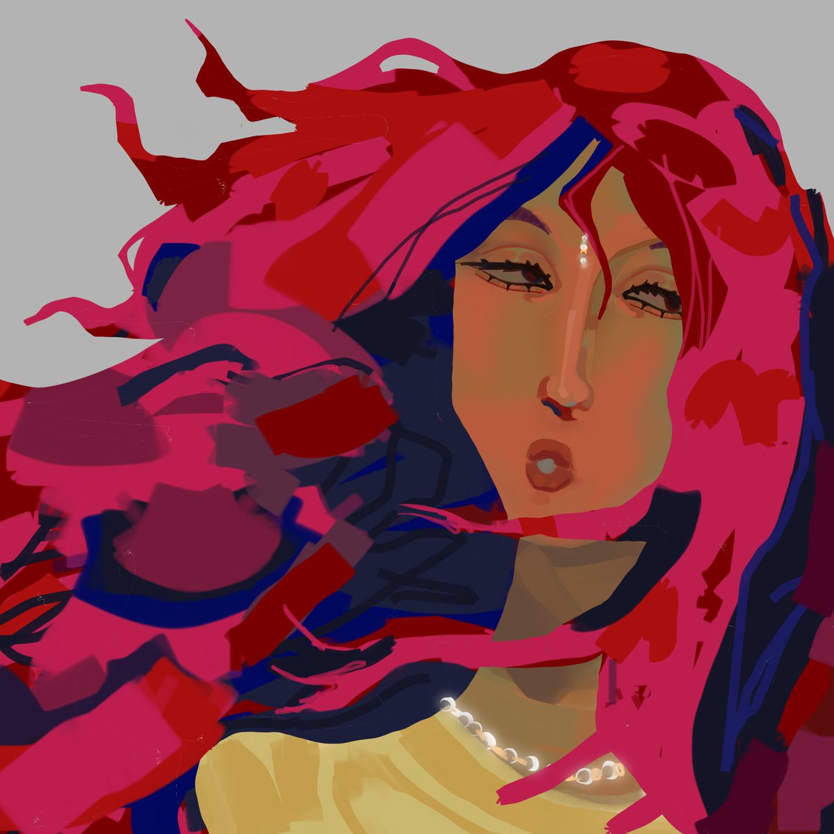 5AUCEKING's tweet photo. Before next EP comes out I wanna give respect to Lara’s red hair era. ur hair was akin to a flame’s light source wrapping around a gift that is u https://t.co/lNJN5OpoV1
