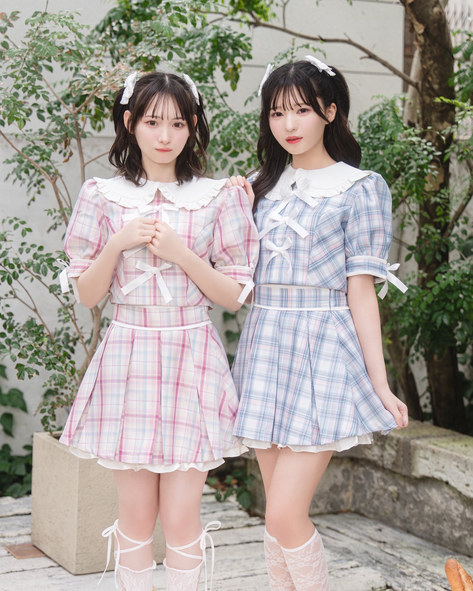 ♡Honey Cinnamon♡配色ツイードポイントリボンワンピース 配色