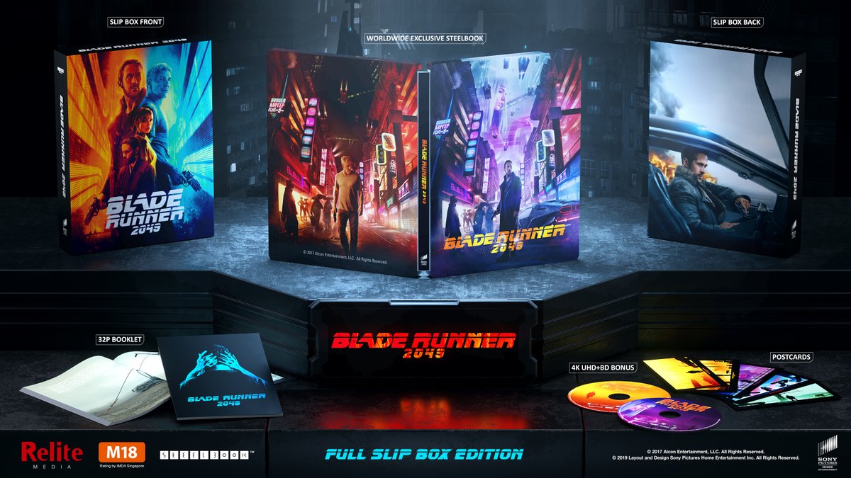 ReliteMedia's tweet photo. Relite Media WWE Blade Runner 2049 Fullslip Box Edition,limited 1000 copies,No.1---N0.500 only for boxset edition. https://t.co/Bq6PQYTXd9