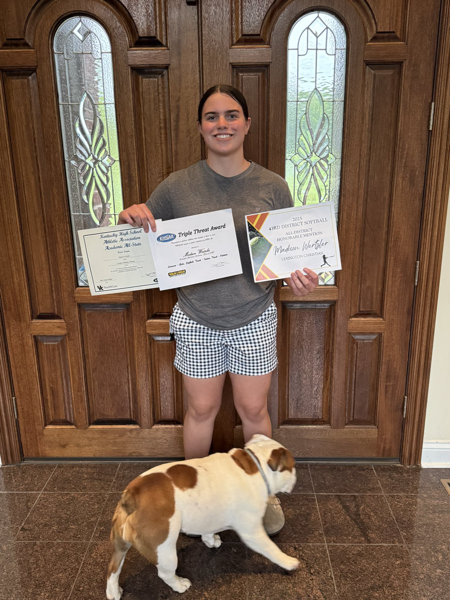 Madison Wertzler (@madisonwertzler) on Twitter photo We had our softball banquet tonight. I’m blessed to be on Khsaa All academic first team, Khsaa triple threat athlete, and the 43rd all district honorable mention. I was also honored for being a home run leader on my team. Can’t wait for next season!!!
<a href="/LCAEagles_SB/">LCA Softball</a> <a href="/LCAathletics/">LCA Athletics</a> We had our softball banquet tonight. I’m blessed to be on Khsaa All academic first team, Khsaa triple threat athlete, and the 43rd all district honorable mention. I was also honored for being a home run leader on my team. Can’t wait for next season!!!
<a href="/LCAEagles_SB/">LCA Softball</a> <a href="/LCAathletics/">LCA Athletics</a>