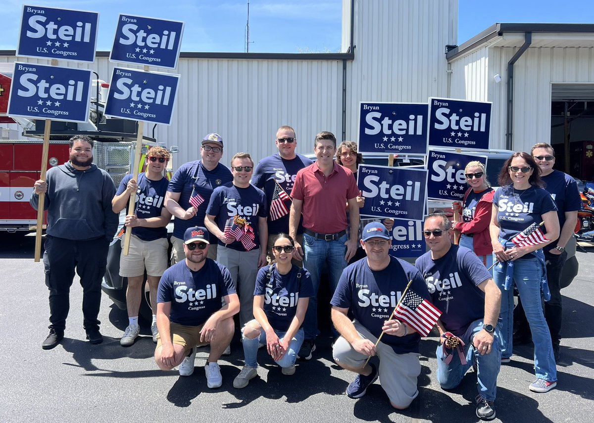 Good to join Congressman <a href="/BryanSteil/">Bryan Steil</a> out at Memorial Day parades yesterday in Burlington and Rochester. Steil spoke at both ceremonies following the parades, reminding folks of why we take time to remember those who laid down their lives so that we may be free. Your service and