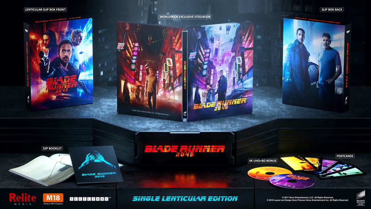 ReliteMedia's tweet photo. Relite Media WWE Blade Runner 2049 Single Lenticular Edition,limited 1000 copies,No.1---N0.500 only for boxset edition. https://t.co/ajdTHdlHkK