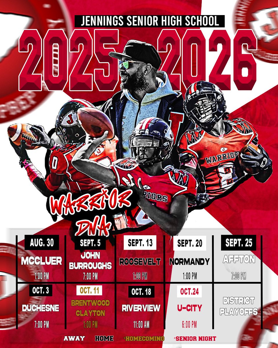 coachdgreen_'s tweet photo. 2025-2026 Schedule 🏈
#FINDOUTSEASON
#WARRIORDNA
#BELIEVEYOURPROCESS https://t.co/cl8yl6Hv9e