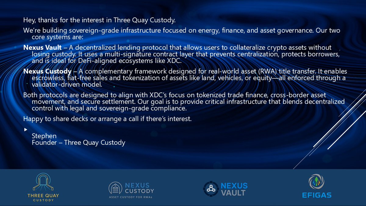 3QuayCustody's tweet photo. @CryptoReady11 https://t.co/RfuzpyQNwV