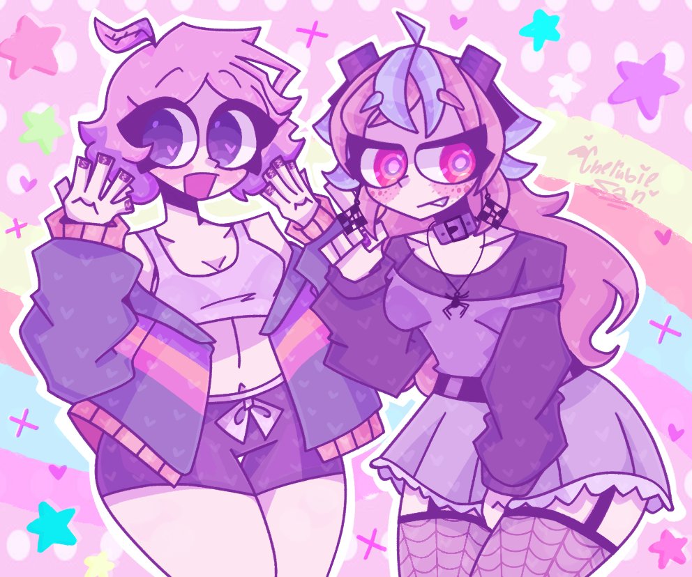 emicuca y nefertiti 🕷💀

tuve que hacerle otra ropa a emi para que no me sea tan complejo dibujarla 😭
#Emikukisart #nefthyart