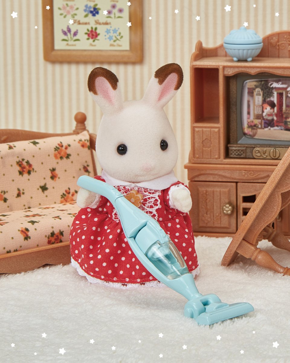 シルバニアファミリー の家具には、#掃除機 や洗濯機などの #生活家電