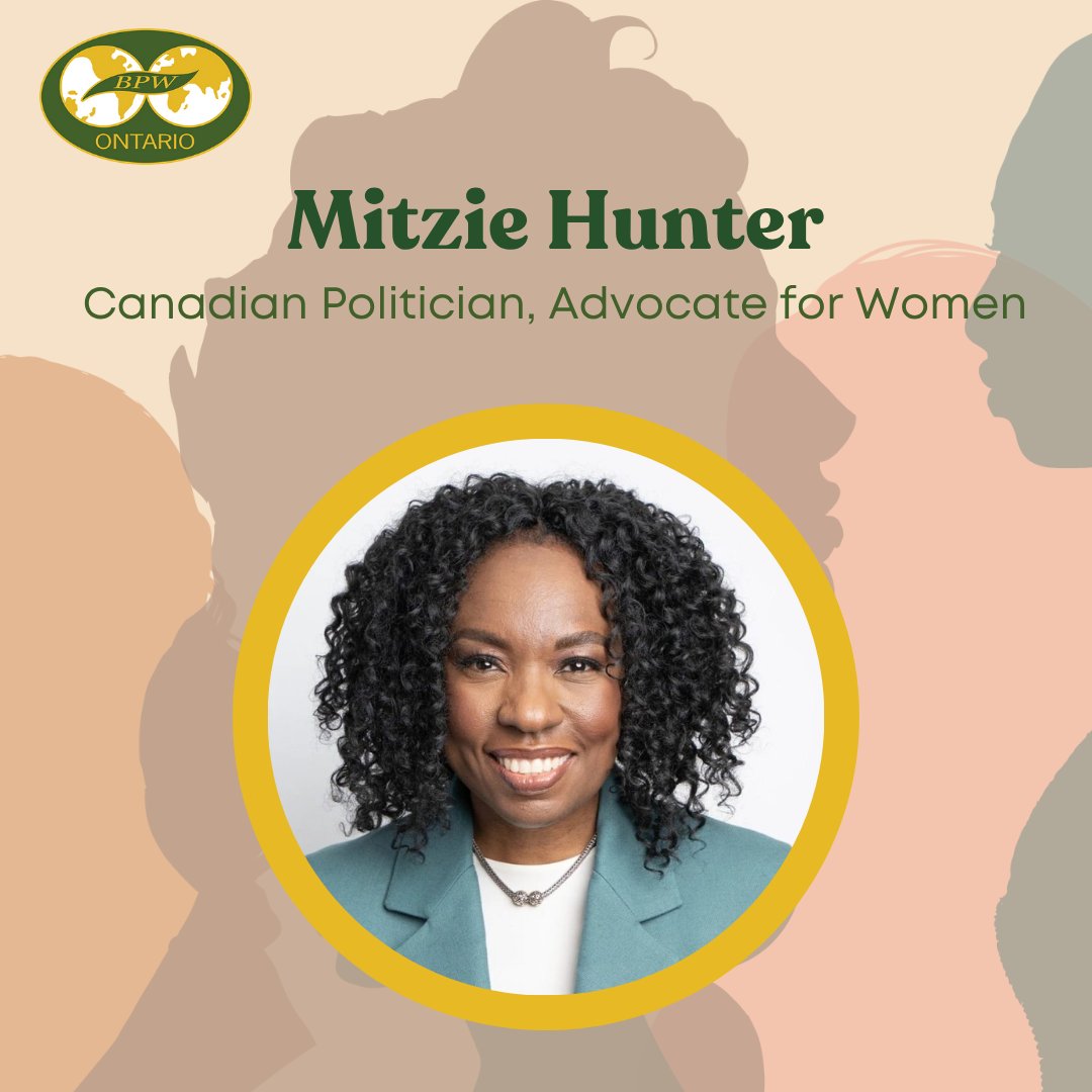 Meet our #WomenWednesday spotlight: The formidable #MitzieHunter! 💪💛💚 

A leading voice for women's rights in #Ontario, Mitzie has championed gender equality in education, healthcare, and economic empowerment. An example of our lead &amp; collaborate pillars -- 🔗 in bio for more!
