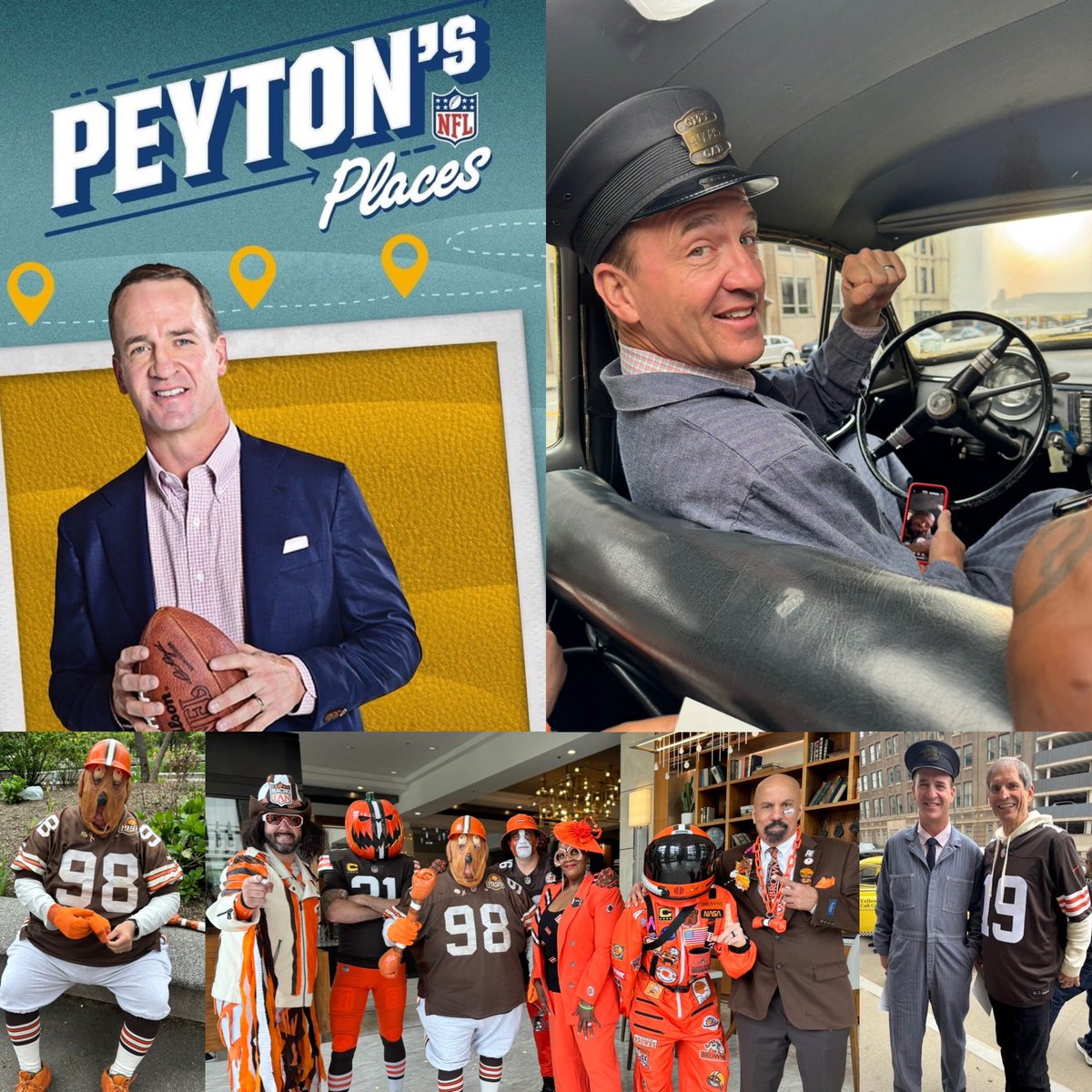 Well the cat’s out of the bag, or should we say dawgs! 

This afternoon we were invited to be extras in the second season of Peyton Manning’s documentary series Peyton’s Places! 

It can be seen this fall on <a href="/espn/">ESPN</a> &amp; streaming on <a href="/PrimeVideo/">Prime Video</a>! #PeytonsPlaces #Browns #DawgPound