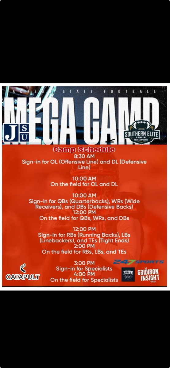 Tariq Noel (@tariq_noel11) on Twitter photo I will be at Jackson state mega camp this Sunday let’s work <a href="/KoachJack_79/">Coach Aaron Jackson</a> <a href="/TheRealJavJones/">TheeCoachJavancyJones</a> 🐅 I will be at Jackson state mega camp this Sunday let’s work <a href="/KoachJack_79/">Coach Aaron Jackson</a> <a href="/TheRealJavJones/">TheeCoachJavancyJones</a> 🐅