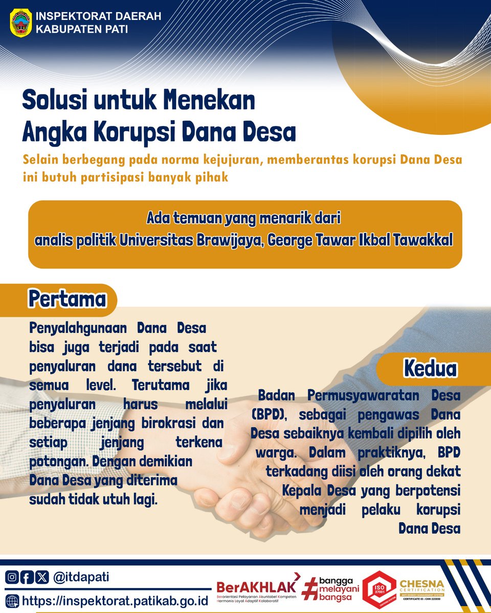 itdapati's tweet image. #aclckpk
#literasigratifikasi
#gratifikasiilegal
#saynotocorruption
#ASNBerAKHLAK
#BanggaMelayaniBangsa