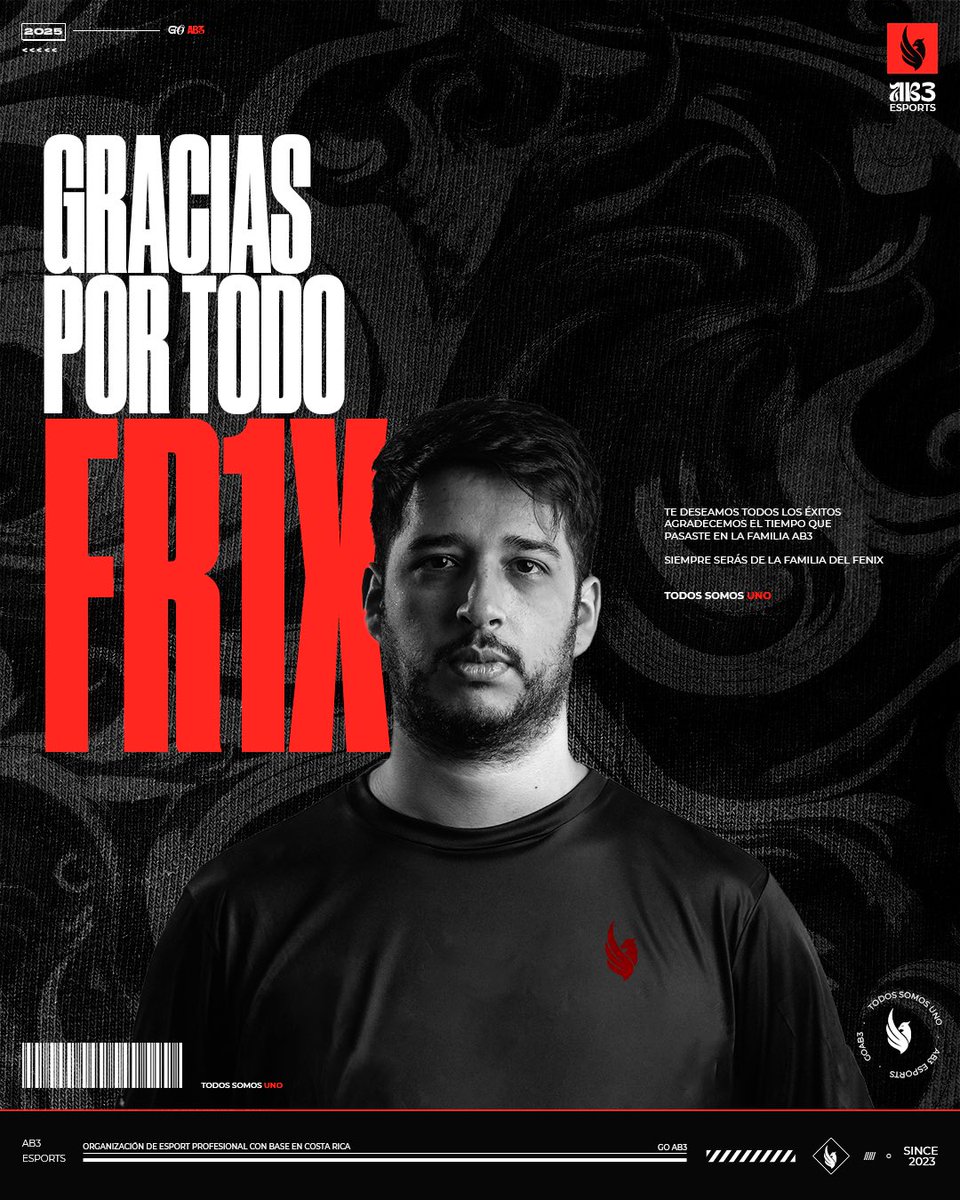 Hoy nos despedimos de una leyenda.
Don Rodrigo Vivas (<a href="/frixfps/">Fr1x</a> ), gracias por todo lo que diste a este equipo y a la escena competitiva de Valorant. Fuiste más que un coach: fuiste mentor, líder y familia. Cada mapa, cada palabra y cada momento a tu lado dejó una huella