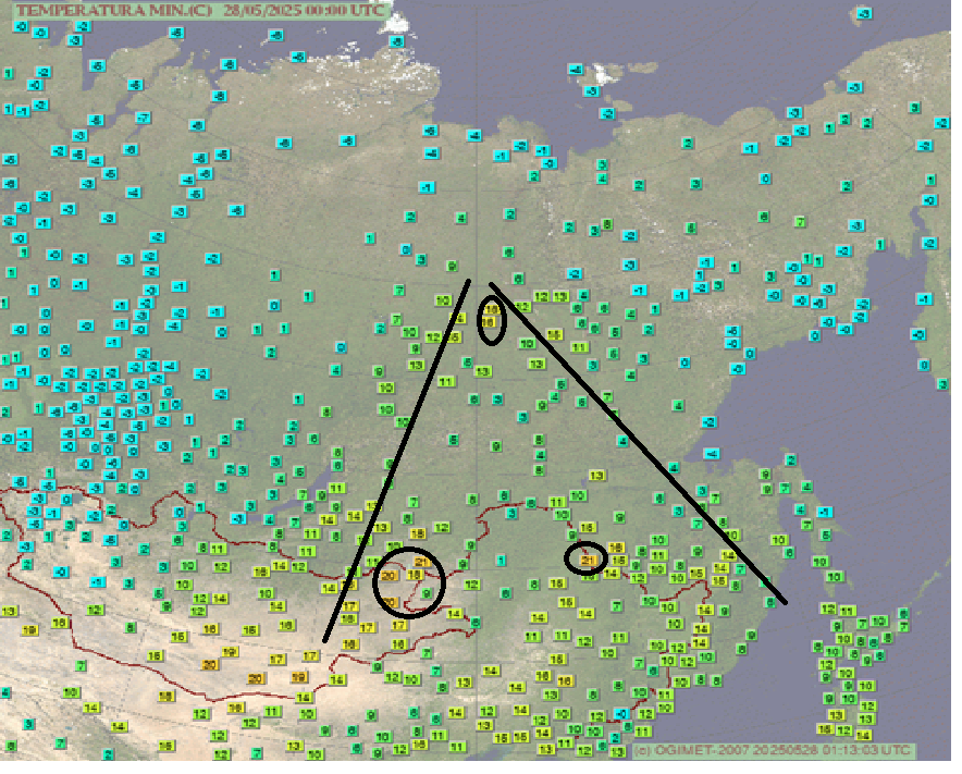 EXTRAORDINARY EVENT
Absolute insanity in Siberia and Mongolia
Records of hottest nights broken by 5/10+C,locally above summer records,with Minimums up to 22C+ on the highlands
One of the most extreme event ever seen in world climatic history
Records in the area were pulverized👇