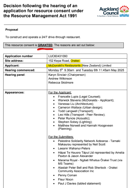 happy wednesday folks.

i'm sure Palestine Solidarity Network put up a v compelling argument against eating McNuggets in Orakei.