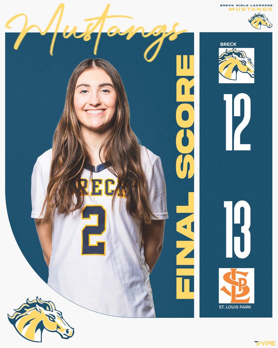 #BreckGLAX lost a really close one to SLP tonight in the first round of sections. We thank our seniors for their dedication to the team! #MustangPride