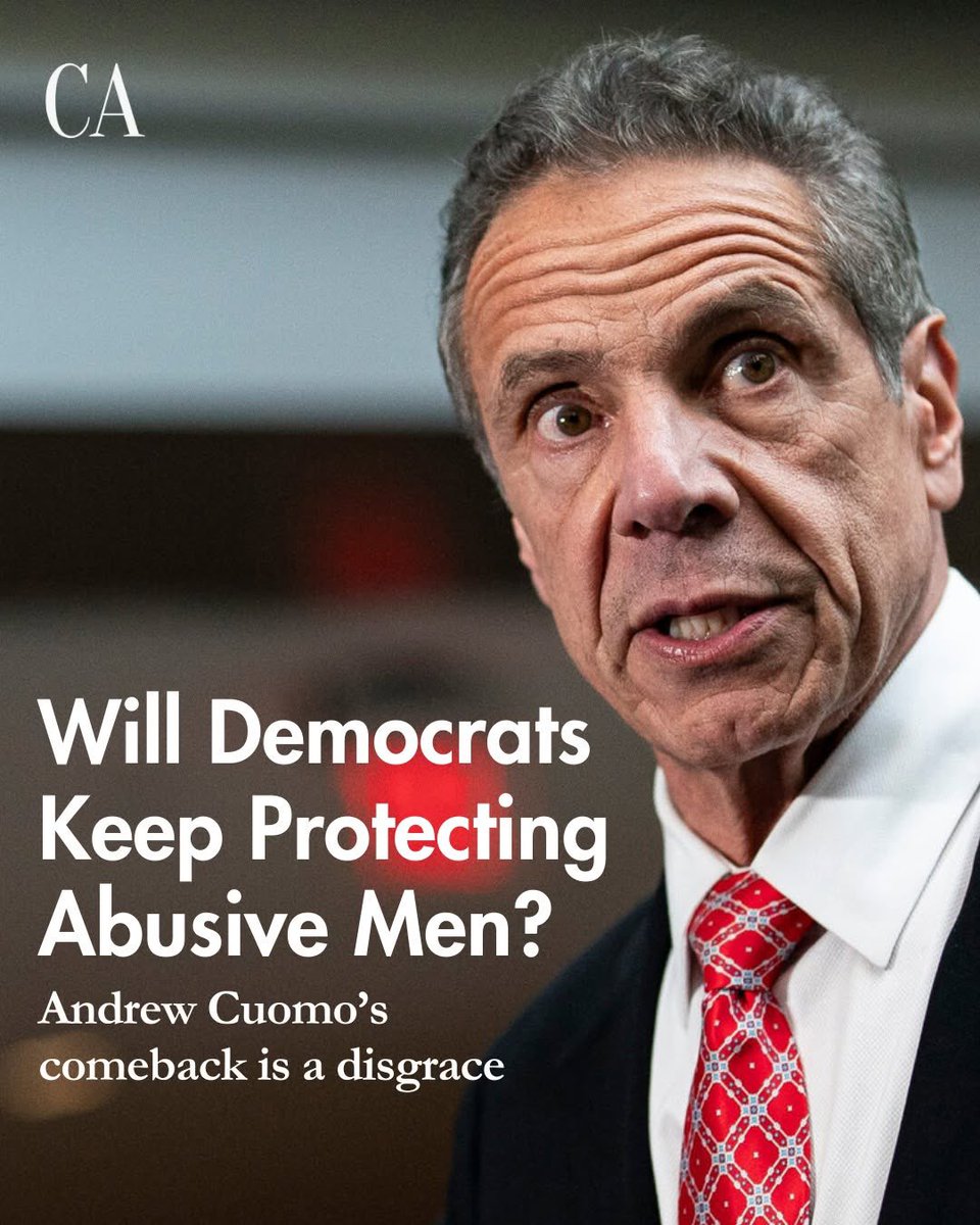 What kind of a question is this? Of course Democrats will keep protecting abusive men like Andrew Cuomo. They will do anything to protect their corporate donors and stop the working class from gaining power. The party has no shame or chance for redemption. It must be destroyed.