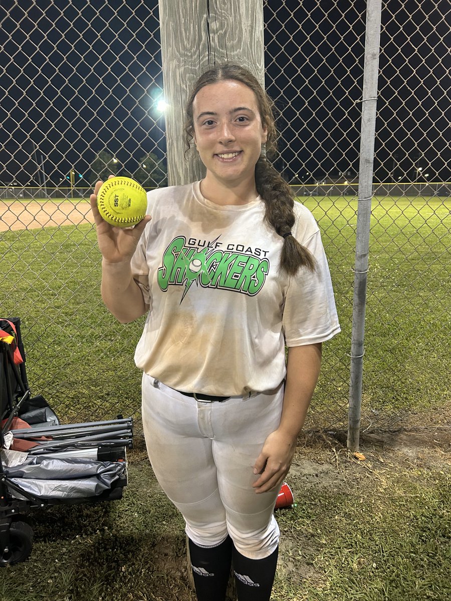 Congrats to 2027 Shocker Hanna Larson on hitting career Bomb #5 Saturday morning on the first pitch of her first at bat of the season.